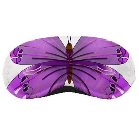 Purple Awareness Butterfly Sleeping Mask from ArtsNow.com Front