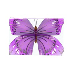 Purple Awareness Butterfly Cosmetic Bag (Large) from ArtsNow.com Front