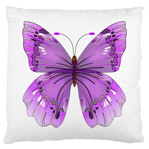 Purple Awareness Butterfly Large Cushion Case (Single Sided)  from ArtsNow.com Front