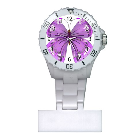 Purple Awareness Butterfly Nurses Watch from ArtsNow.com Front