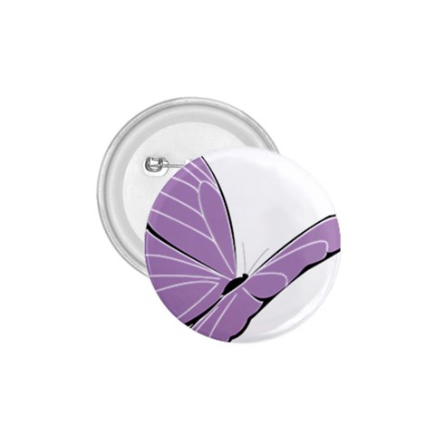 Purple Awareness Butterfly 2 1.75  Button from ArtsNow.com Front