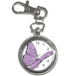 Purple Awareness Butterfly 2 Key Chain Watch