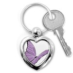 Purple Awareness Butterfly 2 Key Chain (Heart)