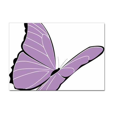 Purple Awareness Butterfly 2 A4 Sticker 10 Pack from ArtsNow.com Front