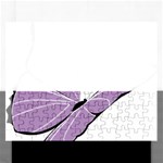 Purple Awareness Butterfly 2 Jigsaw Puzzle (Rectangle)