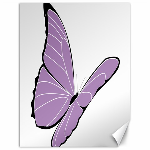 Purple Awareness Butterfly 2 Canvas 12  x 16  (Unframed) from ArtsNow.com 11.86 x15.41  Canvas - 1