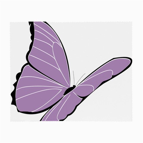 Purple Awareness Butterfly 2 Glasses Cloth (Small, Two Sided) from ArtsNow.com Front