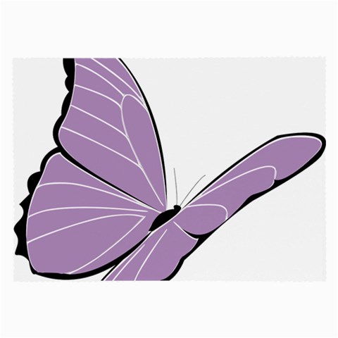 Purple Awareness Butterfly 2 Glasses Cloth (Large, Two Sided) from ArtsNow.com Front