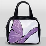 Purple Awareness Butterfly 2 Classic Handbag (One Side)