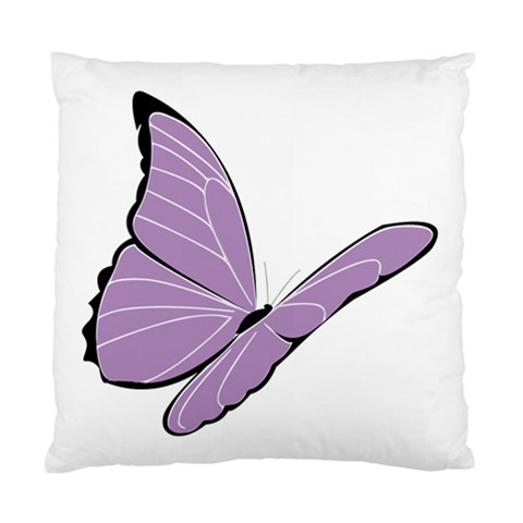 Purple Awareness Butterfly 2 Cushion Case (Single Sided)  from ArtsNow.com Front