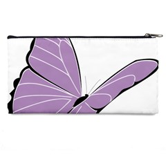 Purple Awareness Butterfly 2 Pencil Case from ArtsNow.com Back