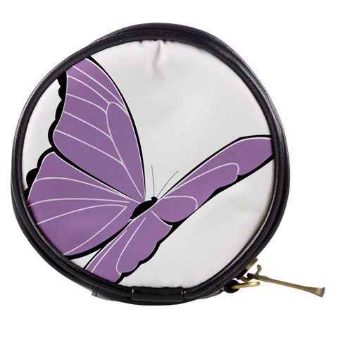 Purple Awareness Butterfly 2 Mini Makeup Case from ArtsNow.com Front