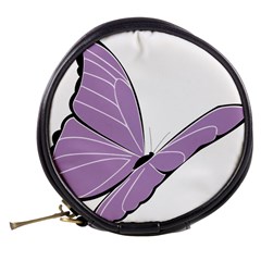 Purple Awareness Butterfly 2 Mini Makeup Case from ArtsNow.com Back