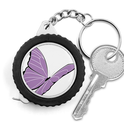 Purple Awareness Butterfly 2 Measuring Tape from ArtsNow.com Front