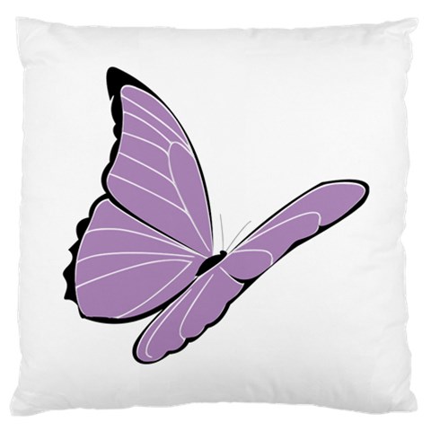 Purple Awareness Butterfly 2 Large Cushion Case (Single Sided)  from ArtsNow.com Front