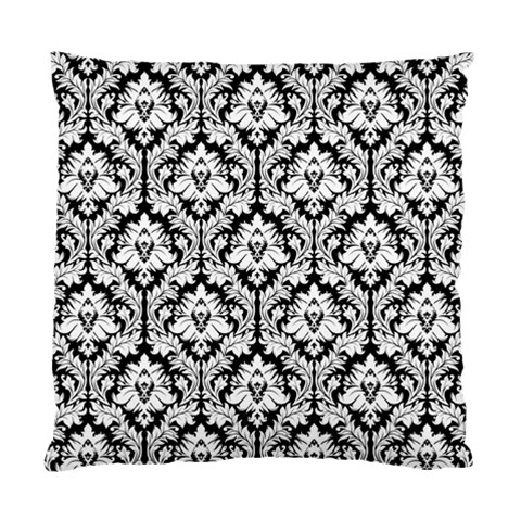 Black & White Damask Pattern Standard Cushion Case (One Side) from ArtsNow.com Front