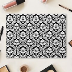 Black & White Damask Pattern Cosmetic Bag (XL) from ArtsNow.com Back