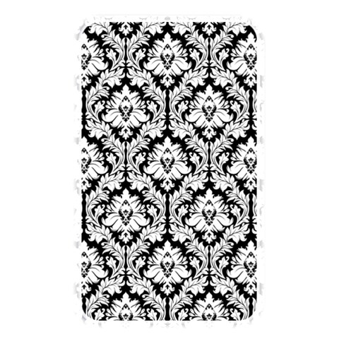 White On Black Damask Memory Card Reader (Rectangular) from ArtsNow.com Front