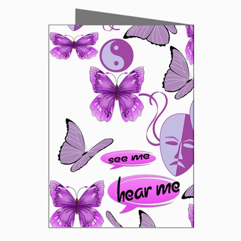 Invisible Illness Collage Greeting Card (8 Pack) from ArtsNow.com Right