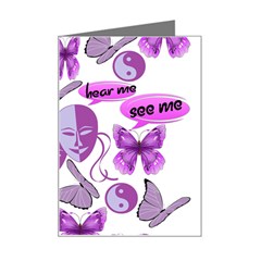 Invisible Illness Collage Mini Greeting Card from ArtsNow.com Left