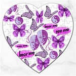 Invisible Illness Collage Jigsaw Puzzle (Heart)