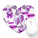 Invisible Illness Collage Mouse Pad (Heart)