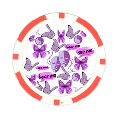 Invisible Illness Collage Poker Chip (10 Pack) from ArtsNow.com Front