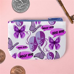 Invisible Illness Collage Coin Change Purse from ArtsNow.com Back