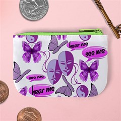 Invisible Illness Collage Coin Change Purse from ArtsNow.com Back