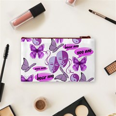 Invisible Illness Collage Cosmetic Bag (Small) from ArtsNow.com Back