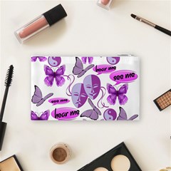 Invisible Illness Collage Cosmetic Bag (Small) from ArtsNow.com Back