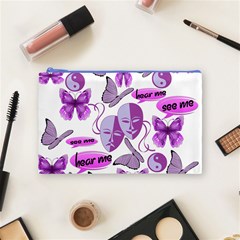 Invisible Illness Collage Cosmetic Bag (Medium) from ArtsNow.com Front