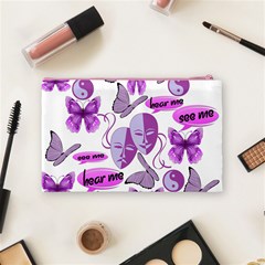 Invisible Illness Collage Cosmetic Bag (Medium) from ArtsNow.com Back