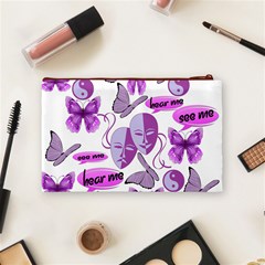 Invisible Illness Collage Cosmetic Bag (Medium) from ArtsNow.com Back