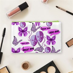 Invisible Illness Collage Cosmetic Bag (Medium) from ArtsNow.com Back