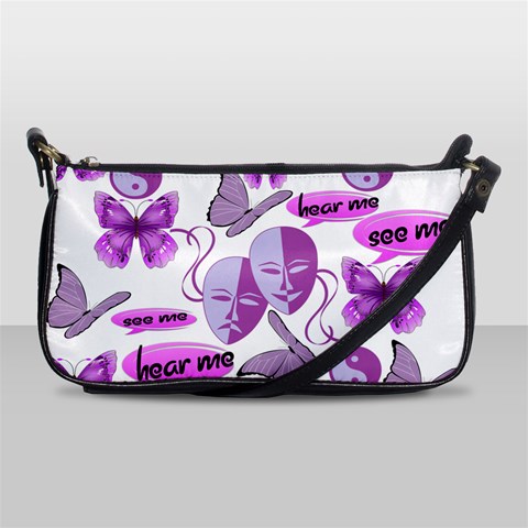 Invisible Illness Collage Evening Bag from ArtsNow.com Front