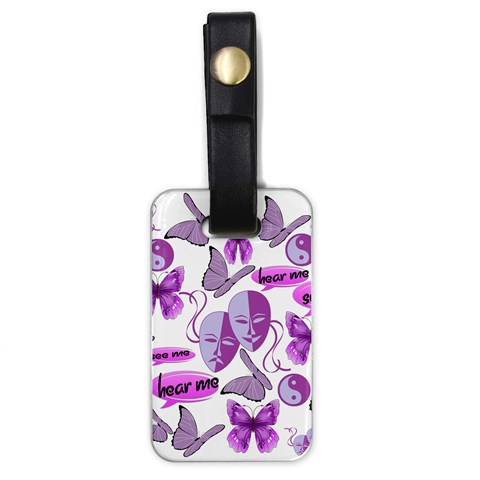 Invisible Illness Collage Luggage Tag (One Side) from ArtsNow.com Front