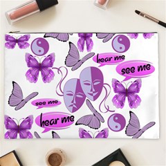 Invisible Illness Collage Cosmetic Bag (XXL) from ArtsNow.com Front