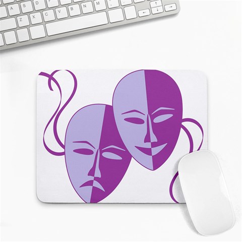 Comedy & Tragedy Of Chronic Pain Small Mouse Pad (Rectangle) from ArtsNow.com Front