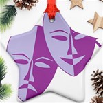 Comedy & Tragedy Of Chronic Pain Star Ornament