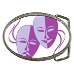 Comedy & Tragedy Of Chronic Pain Belt Buckle (Oval)