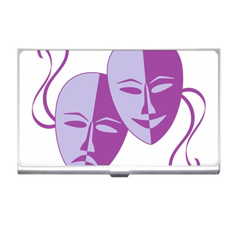 Comedy & Tragedy Of Chronic Pain Business Card Holder from ArtsNow.com Front