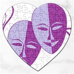 Comedy & Tragedy Of Chronic Pain Jigsaw Puzzle (Heart)