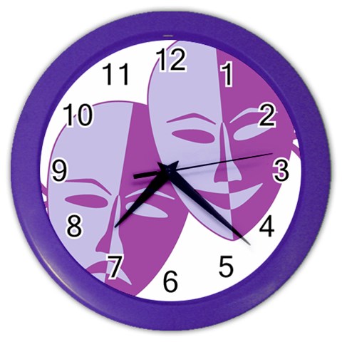 Comedy & Tragedy Of Chronic Pain Wall Clock (Color) from ArtsNow.com Front