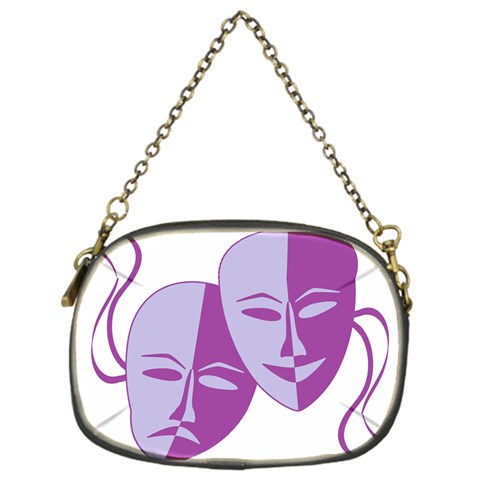 Comedy & Tragedy Of Chronic Pain Chain Purse (One Side) from ArtsNow.com Front