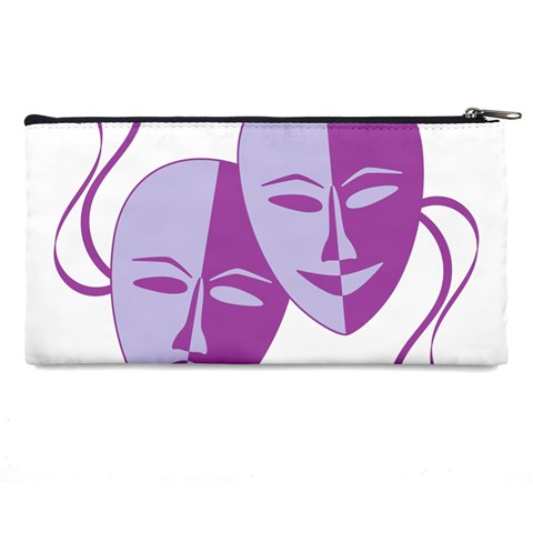 Comedy & Tragedy Of Chronic Pain Pencil Case from ArtsNow.com Back