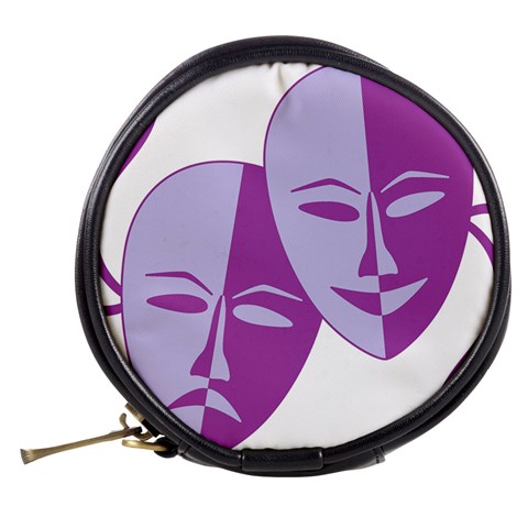 Comedy & Tragedy Of Chronic Pain Mini Makeup Case from ArtsNow.com Back