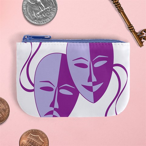 Comedy & Tragedy Of Chronic Pain Coin Change Purse from ArtsNow.com Front