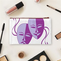 Comedy & Tragedy Of Chronic Pain Cosmetic Bag (Medium) from ArtsNow.com Back