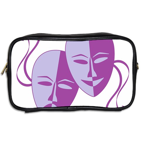 Comedy & Tragedy Of Chronic Pain Travel Toiletry Bag (Two Sides) from ArtsNow.com Back